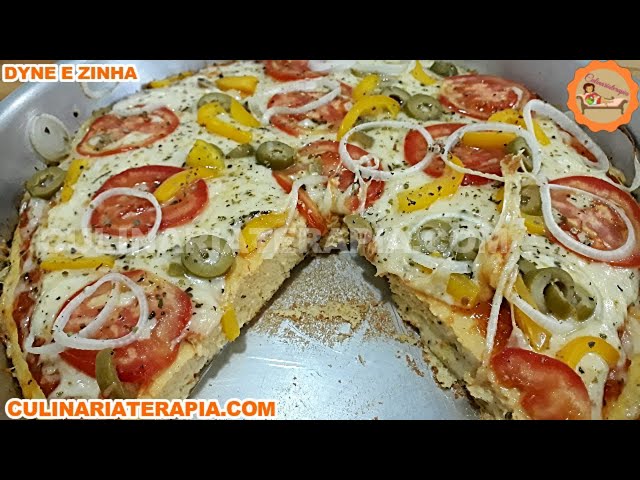 'Video thumbnail for Lanche sem Trigo - Pizza Fofinha de Liquidificador Fácil e Rápido.'