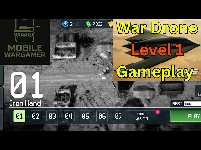 Video thumbnail for War Drone Level 1 Gameplay - Mobile War Drone Game