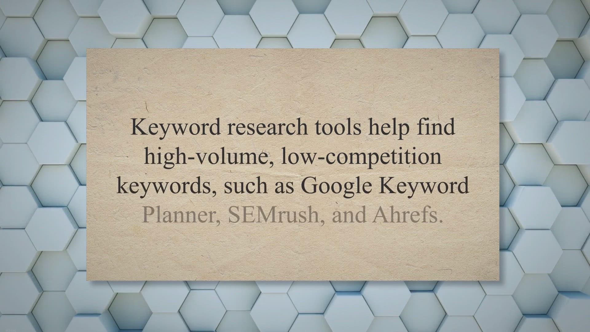 Video thumbnail for Maximizing Your Website's Visibility: The Best SEO Tools for Keyword Research, On-Page Optimization, Link Building, and Analytics