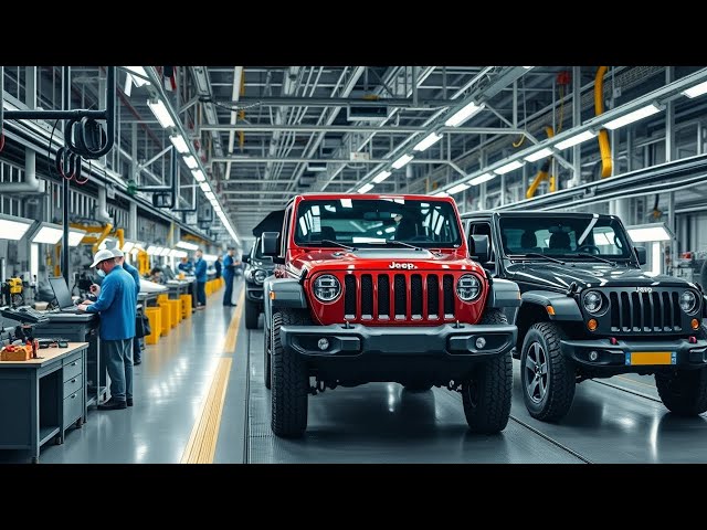 Video thumbnail for Jeep's Billion-Dollar Factory Tour: Grand Cherokee, Wrangler & Wagoneer Production Secrets!