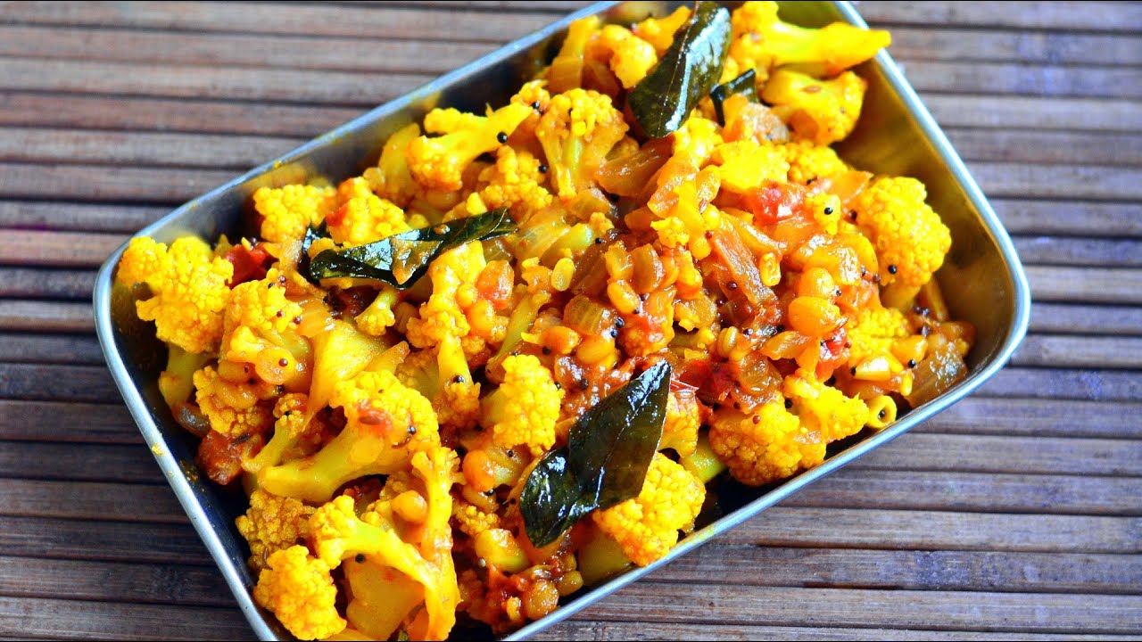 Quick Cauliflower Poriyal on cast - Essential Traditions