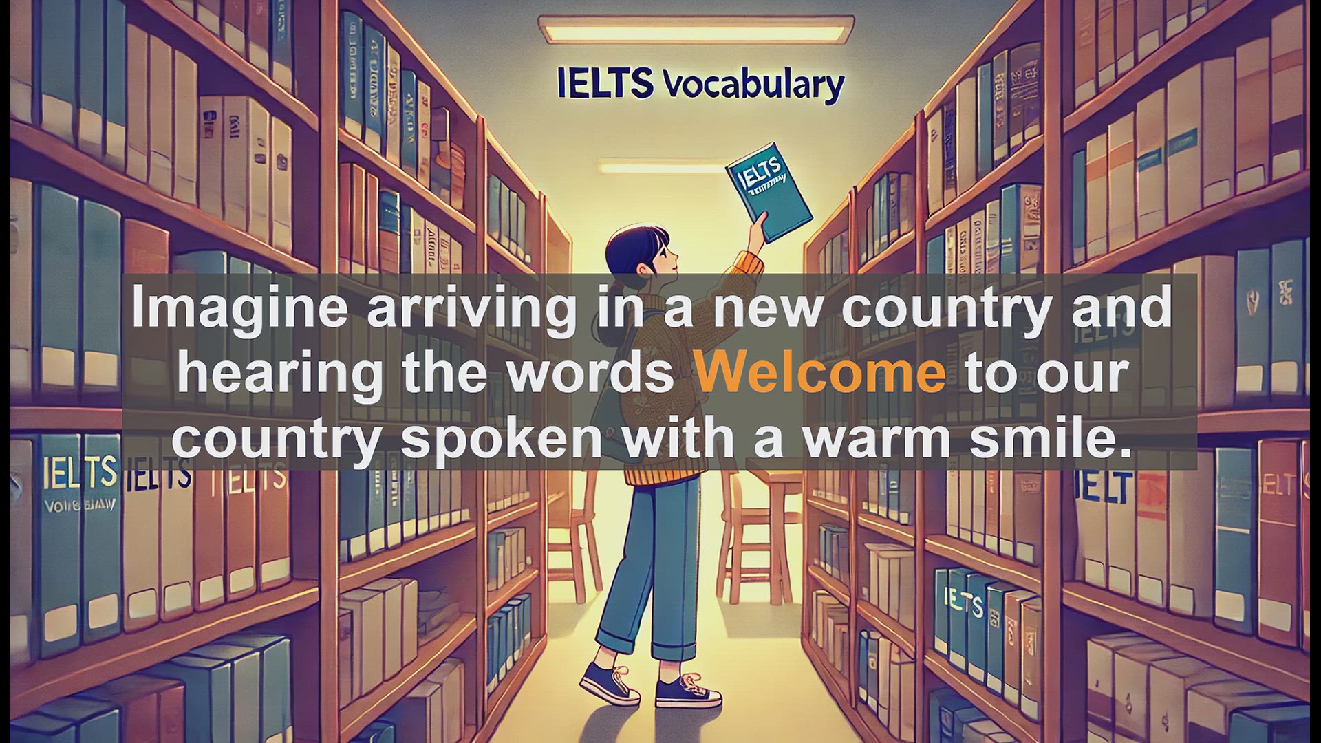 'Video thumbnail for 2500 Must Know IELTS 5.5 Vocabulary - Master the Word 'Welcome' for IELTS Success'