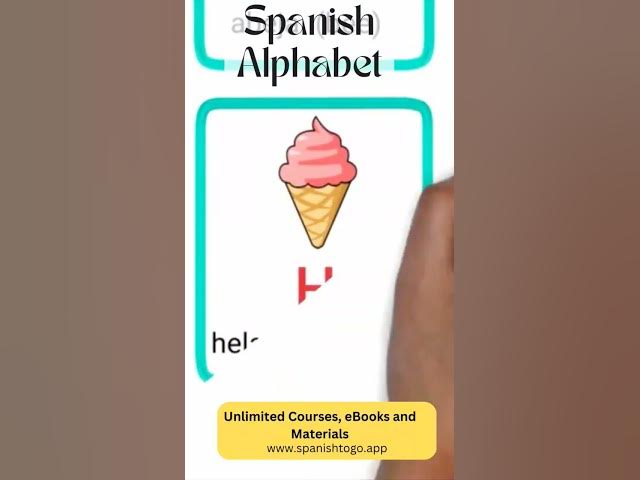 Video thumbnail for Spanish Alphabet https://spanishtogo.app #viral #learning #spanish #alphabet #teacher #education