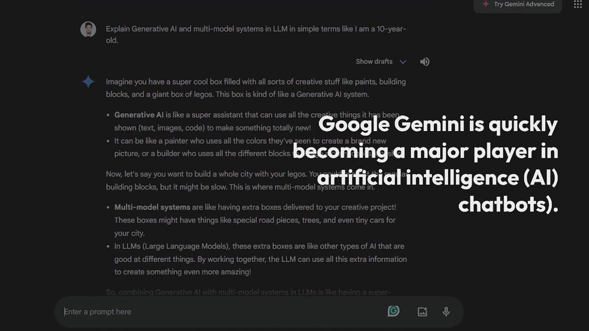 'Video thumbnail for 7 Prompts to Increase Productivity Using Google Gemini'