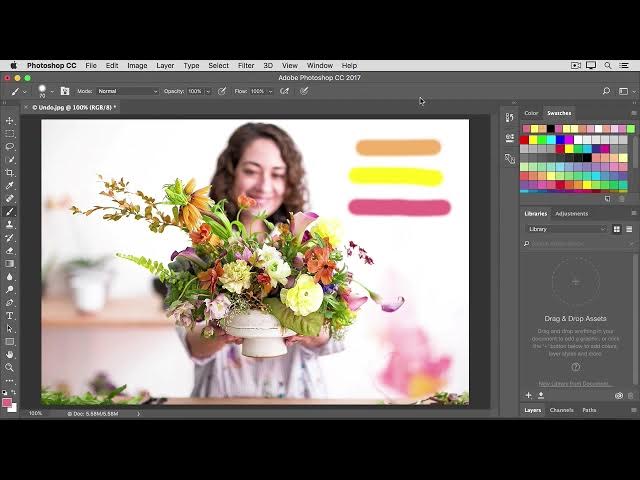Video thumbnail for How to undo single or multiple steps, and use the History panel in Photoshop 2022