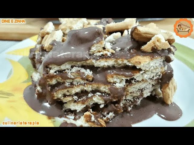 'Video thumbnail for Aprenda Como Fazer Sobremesa Pavê de Biscoito Maizena e Nescau Ensinada por Especialista Culinária'