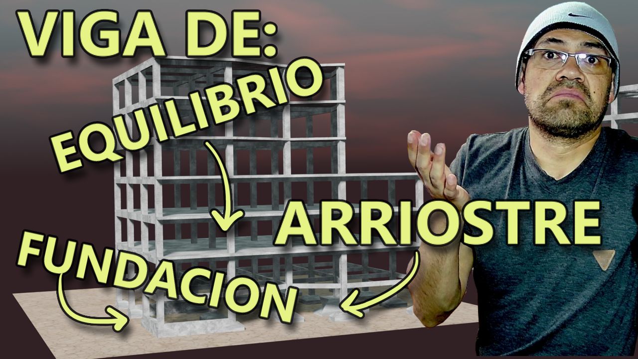'Video thumbnail for Diferencia entre viga de fundación, de equilibrio, y de arriostre'