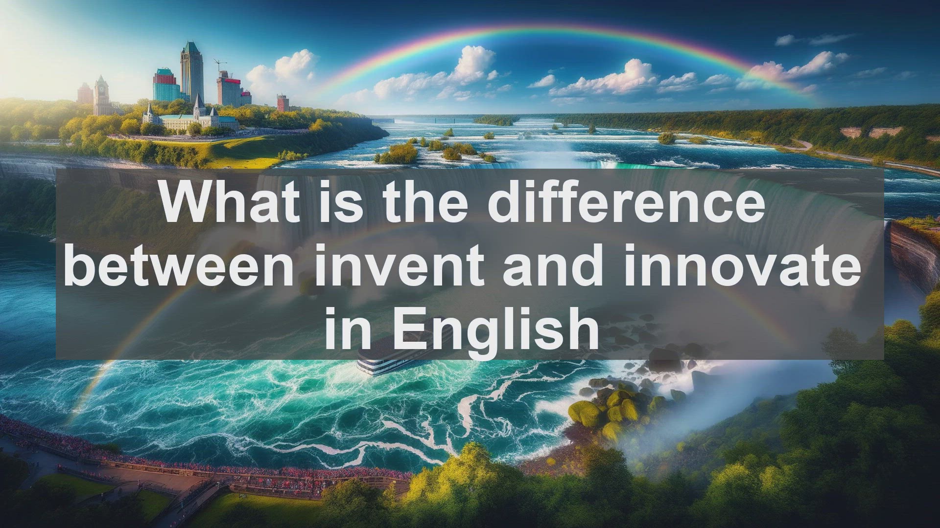 'Video thumbnail for What is the difference between invent and innovate in English?'