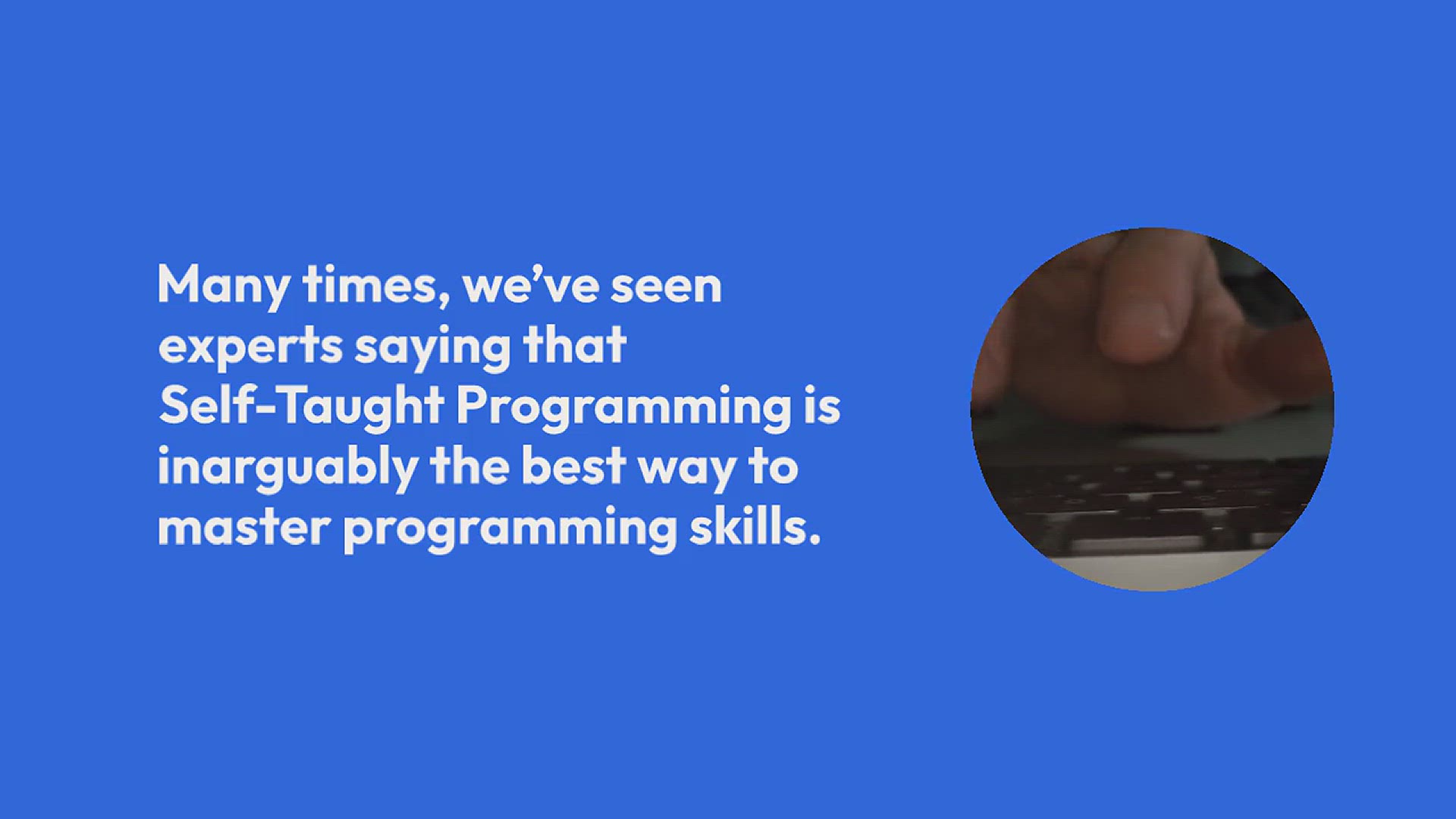 'Video thumbnail for What Difficulties are Faced by Self-Taught Programmers?'