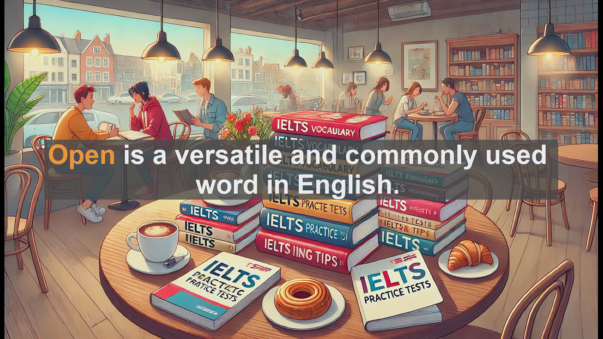 'Video thumbnail for 2500 Must Know IELTS 5.5 Vocabulary - Understanding the Word 'Open': A Guide for IELTS Preparation'