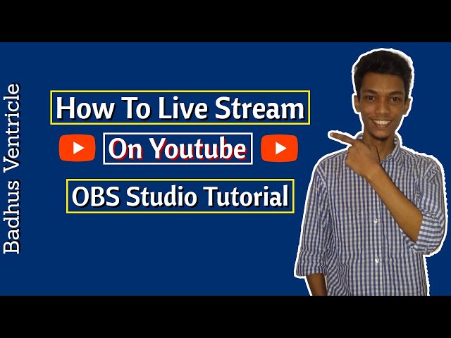 'Video thumbnail for How To Live Stream On Youtube (OBS Tutorial)'