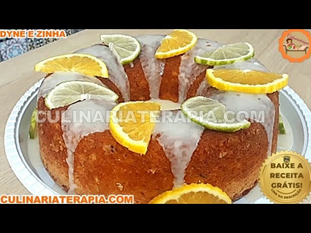'Video thumbnail for 🍋Bolo Caseiro Fofinho de Laranja e Limão com Cobertura de Açúcar'