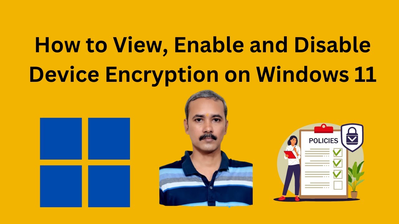 'Video thumbnail for How to View, Enable and Disable Device Encryption on Windows 11 | GearUpWindows Tutorial'