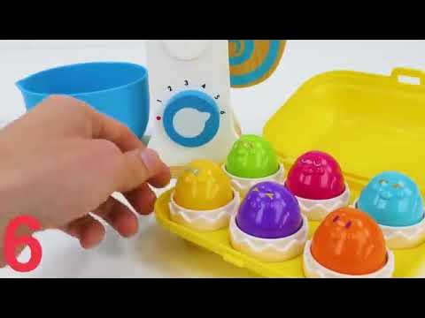 Video thumbnail for 🔴Toy Learning Video for Toddlers🔴 Learn Shapes, Colors, Food Names, Counting with a Birthday Cake!