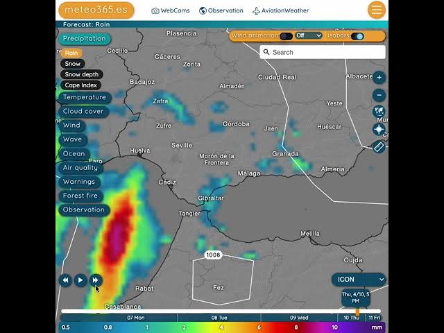 Video thumbnail for The dreaded 'blood rain' is forecast to sweep into Andalucia this week