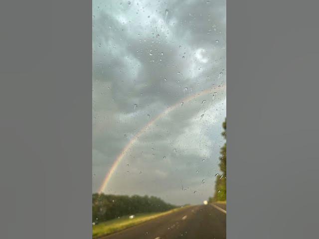 Video thumbnail for Rainbow in the sky #beautifulnature