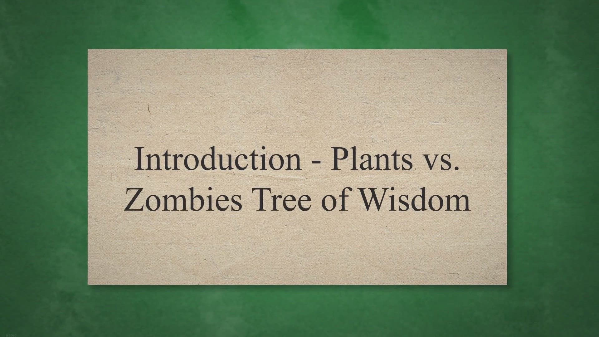 Plants vs. Zombies Tree of Wisdom - Game Yum
