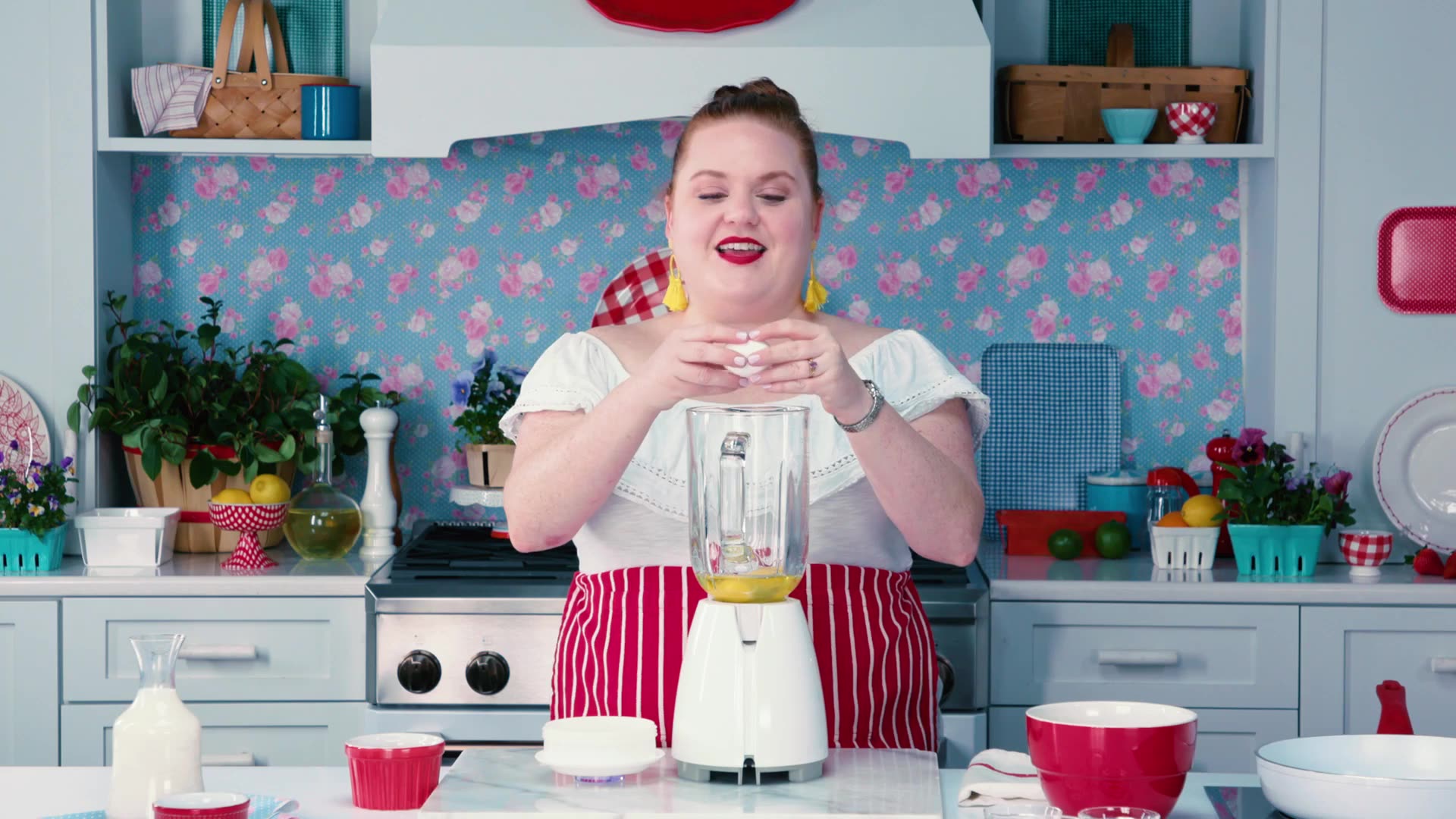 Video thumbnail for 15.Elise Makes a Beautiful Strawberry Crepe Cake ¦ Smart Cookie ¦ Allrecipes.com (1080p 30fps)