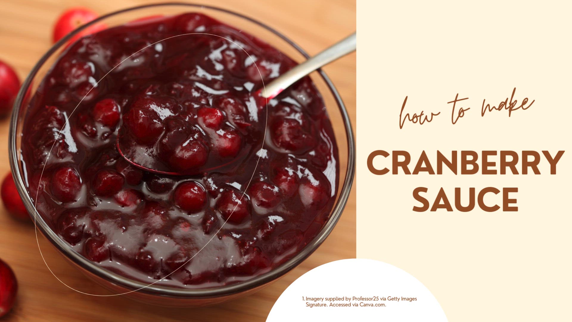'Video thumbnail for Cranberry Sauce'