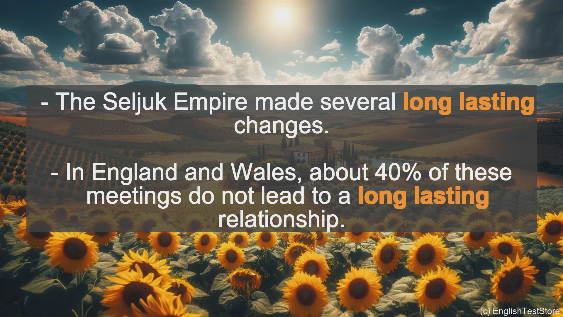 'Video thumbnail for Long Lasting In Sentences - Examples Of Long Lasting In Sentences'