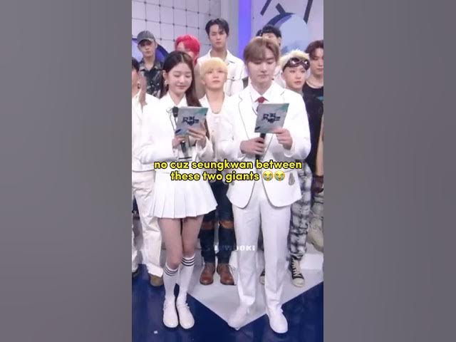 Video thumbnail for The height difference of Jangkku and SVT 😭😭 #svt #jangkku #sunghoon #wonyoung #seungkwan #woozi