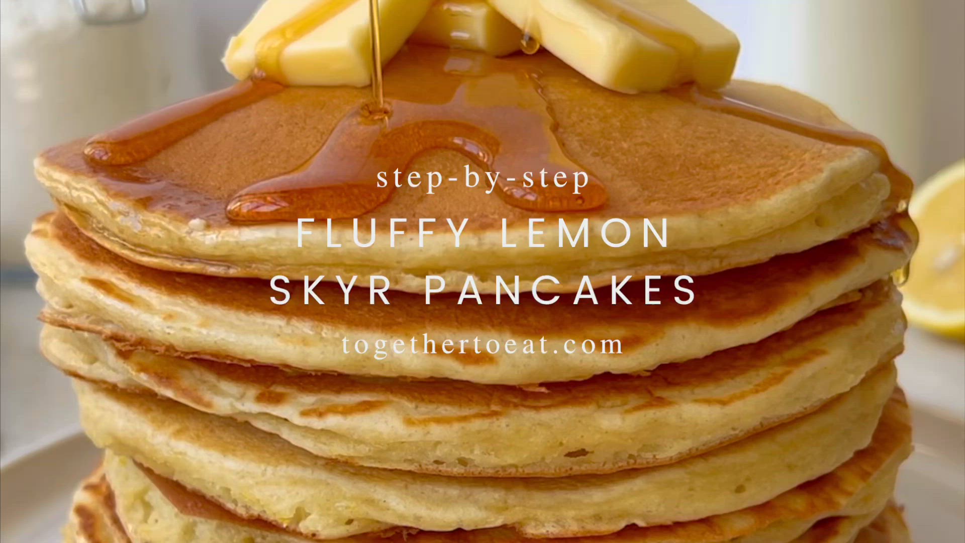 'Video thumbnail for Fluffy Lemon Skyr Pancakes '