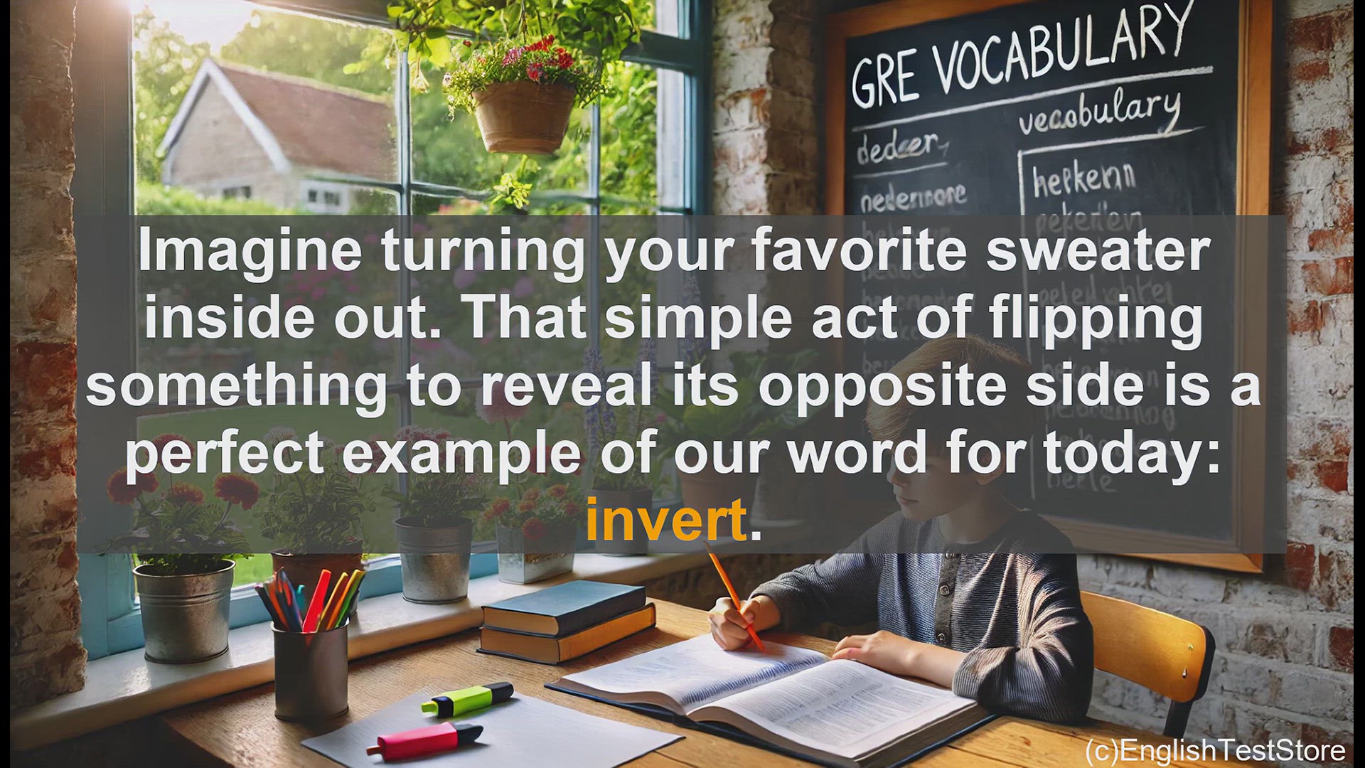 'Video thumbnail for GRE Vocabulary Lesson: Invert - Flipping Language Inside Out'