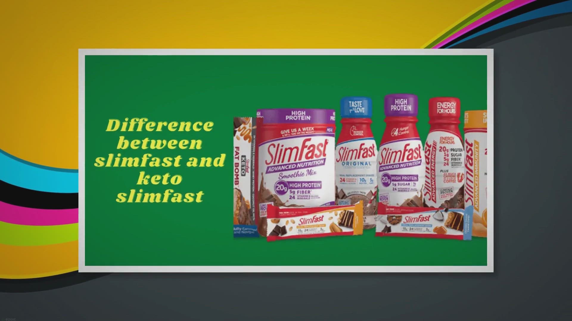 Video thumbnail for Difference Between SlimFast And Keto SlimFast