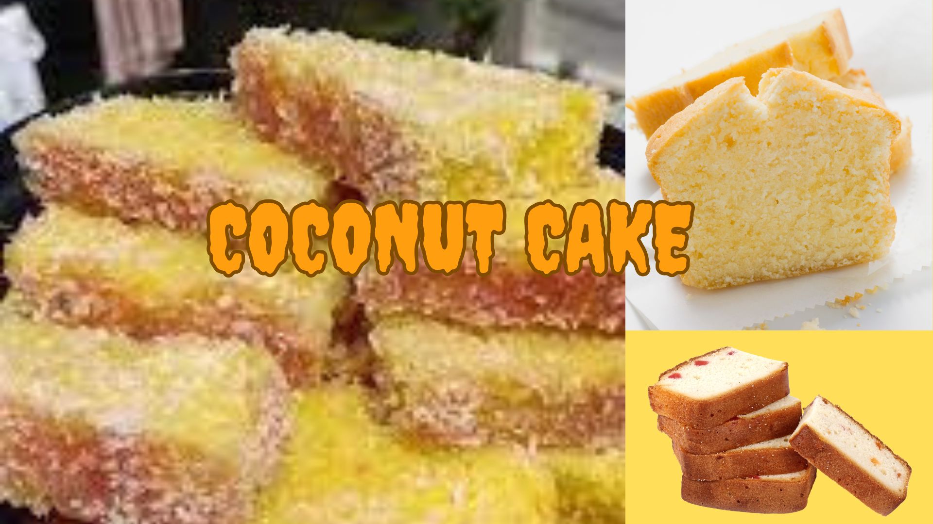'Video thumbnail for Coconut Coating Sugar Syrup Cake '