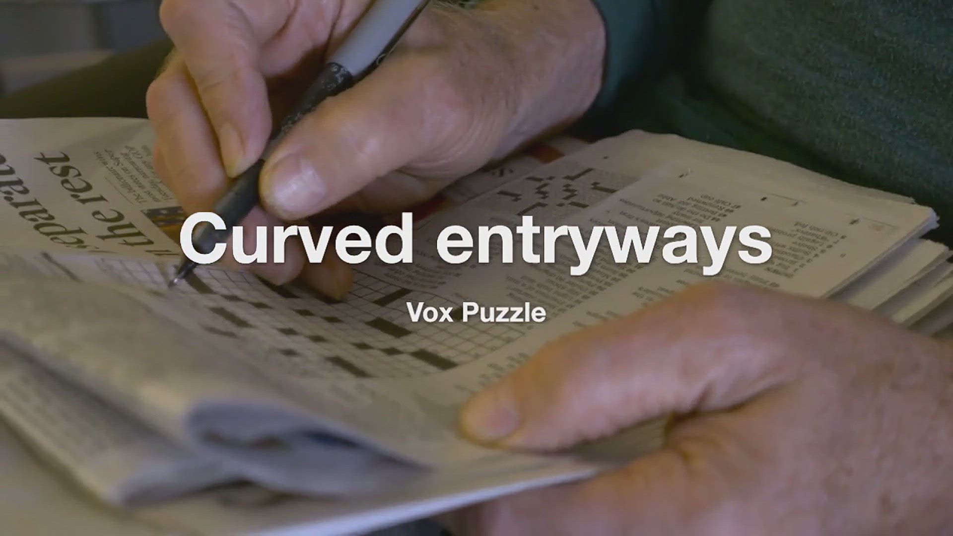 'Video thumbnail for Curved entryways Crossword Clue'