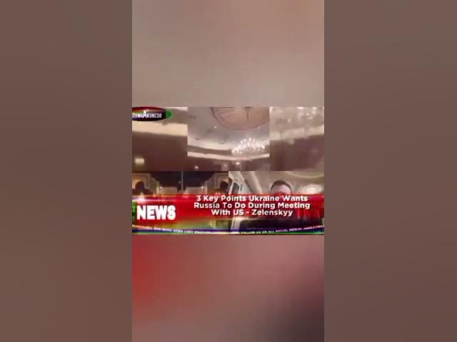 Video thumbnail for 3 Key Points Ukraine Wants Russia To Do During Meeting With US - Zelenskyy