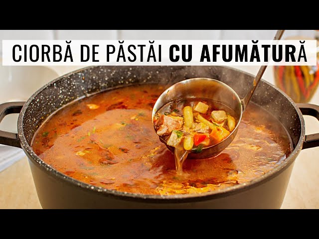 'Video thumbnail for Simplă, ieftină și consistentă: ciorbă de fasole verde cu afumătură | Bucate Aromate'