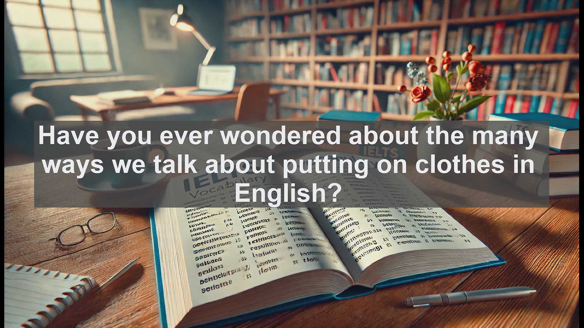 'Video thumbnail for 2500 Must Know IELTS 5.5 Vocabulary - Understanding 'Dressed': A Key English Word for Clothing'