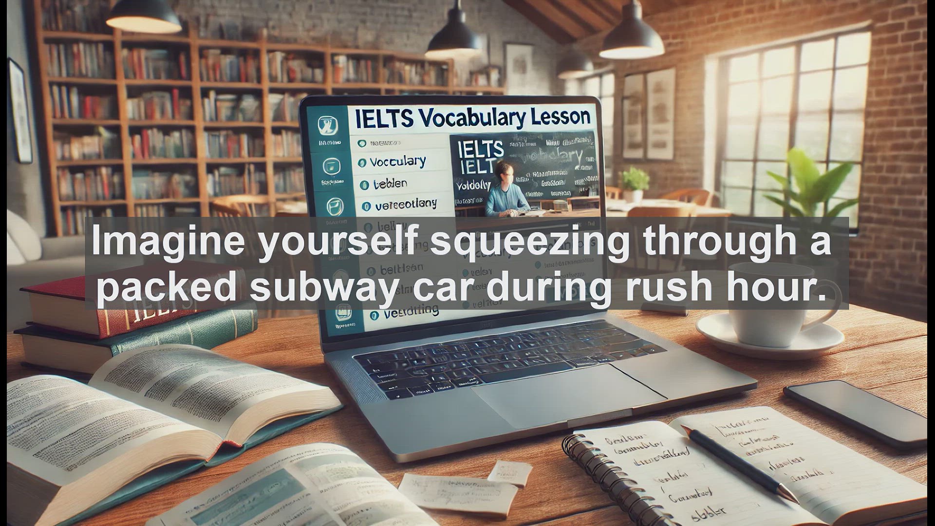 'Video thumbnail for 2500 Must Know IELTS 5.5 Vocabulary - Understanding 'Crowded': A Key IELTS Vocabulary Word'