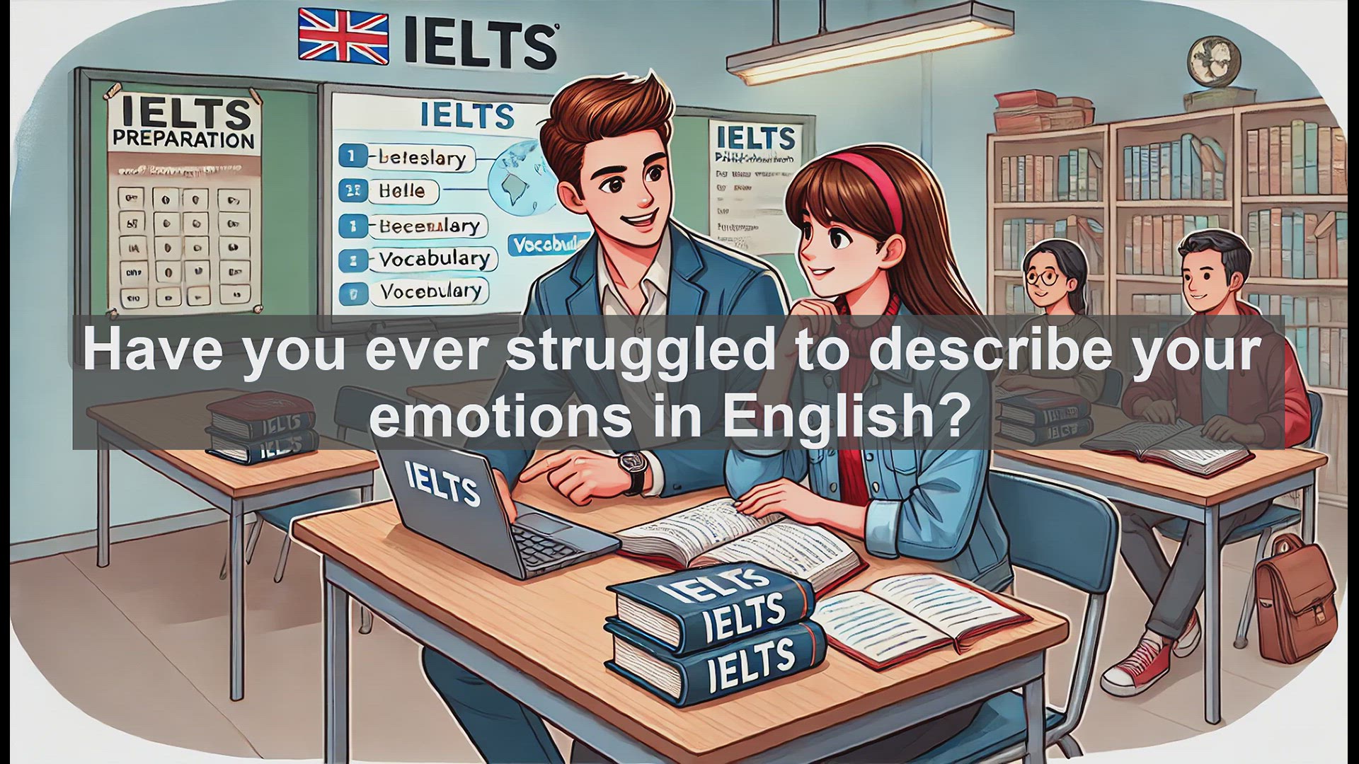 'Video thumbnail for 2500 Must Know IELTS 5.5 Vocabulary - Master the Word 'Feeling' in English: Emotions and IELTS Success'