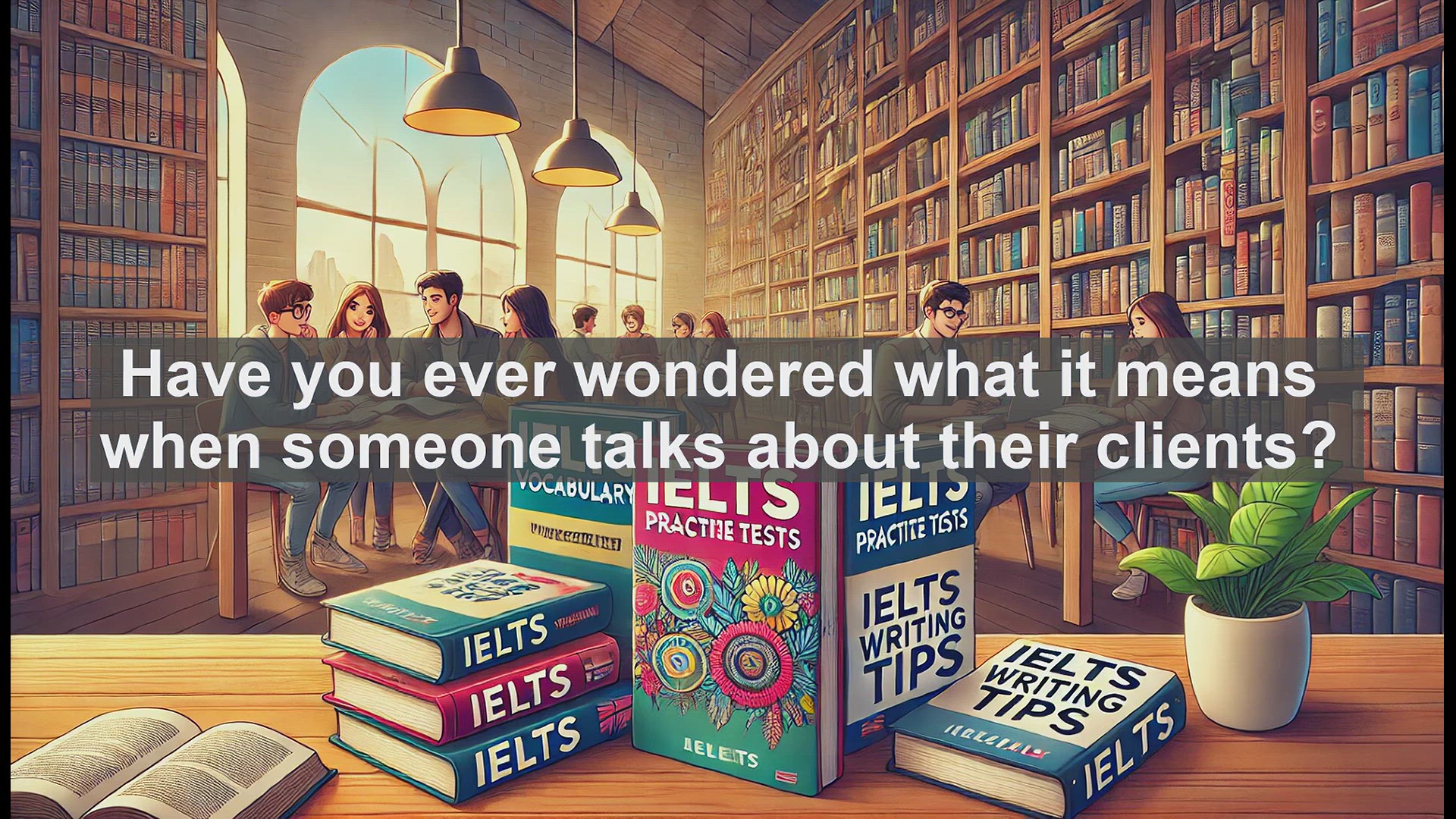 'Video thumbnail for 2500 Must Know IELTS 5.5 Vocabulary - What is a Client? Essential IELTS Vocabulary Explained'