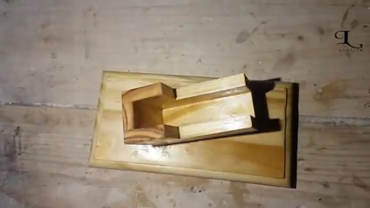 Video thumbnail for How did we make a unique designed wooden card holder by recycling with wasted wood | TubeLife