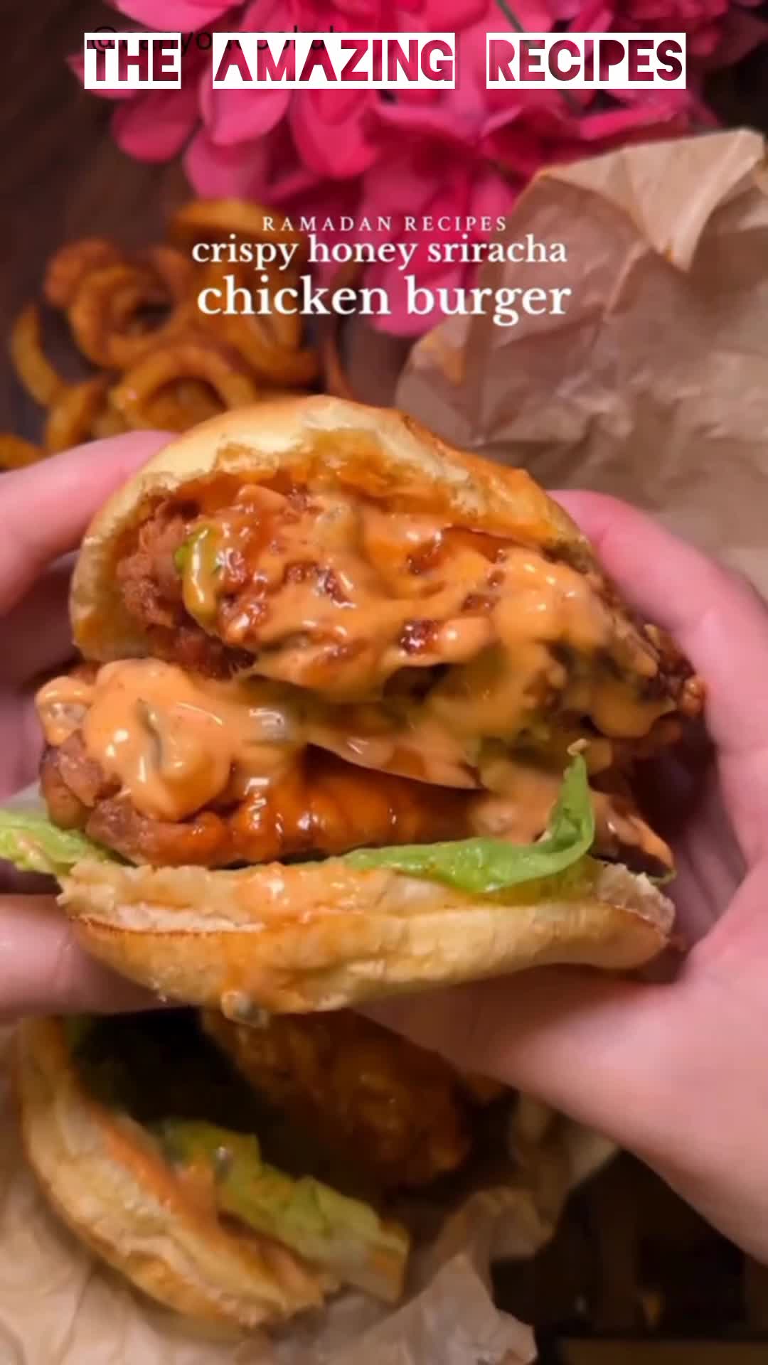 Video thumbnail for Homemade chicken burger 🍔😋