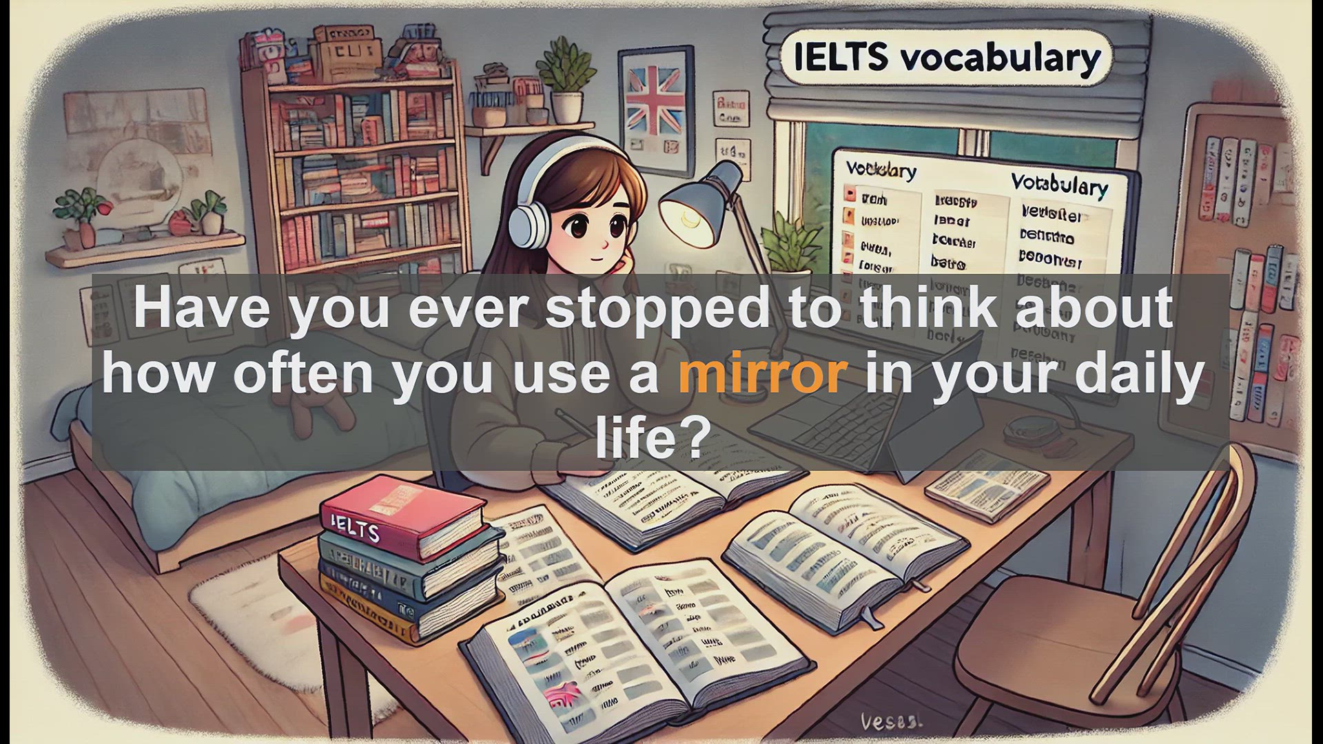 'Video thumbnail for 2500 Must Know IELTS 5.5 Vocabulary - Understanding the Word 'Mirror' for IELTS Success'