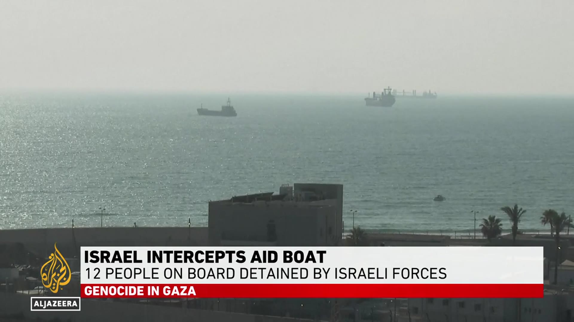'Video thumbnail for Captured Madleen aid ship expected to reach Israel’s Ashdod Port in a few hours'
