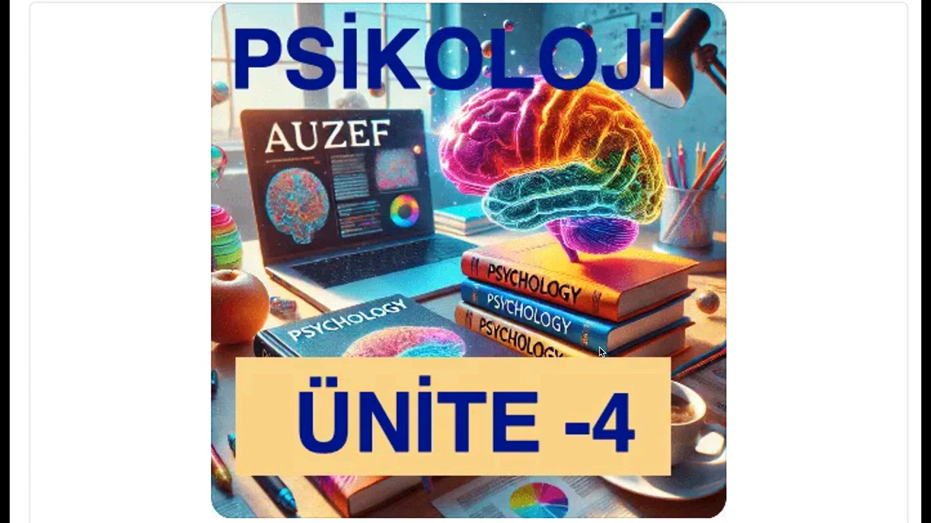 'Video thumbnail for Psikoloji 2024 Ünite -4'