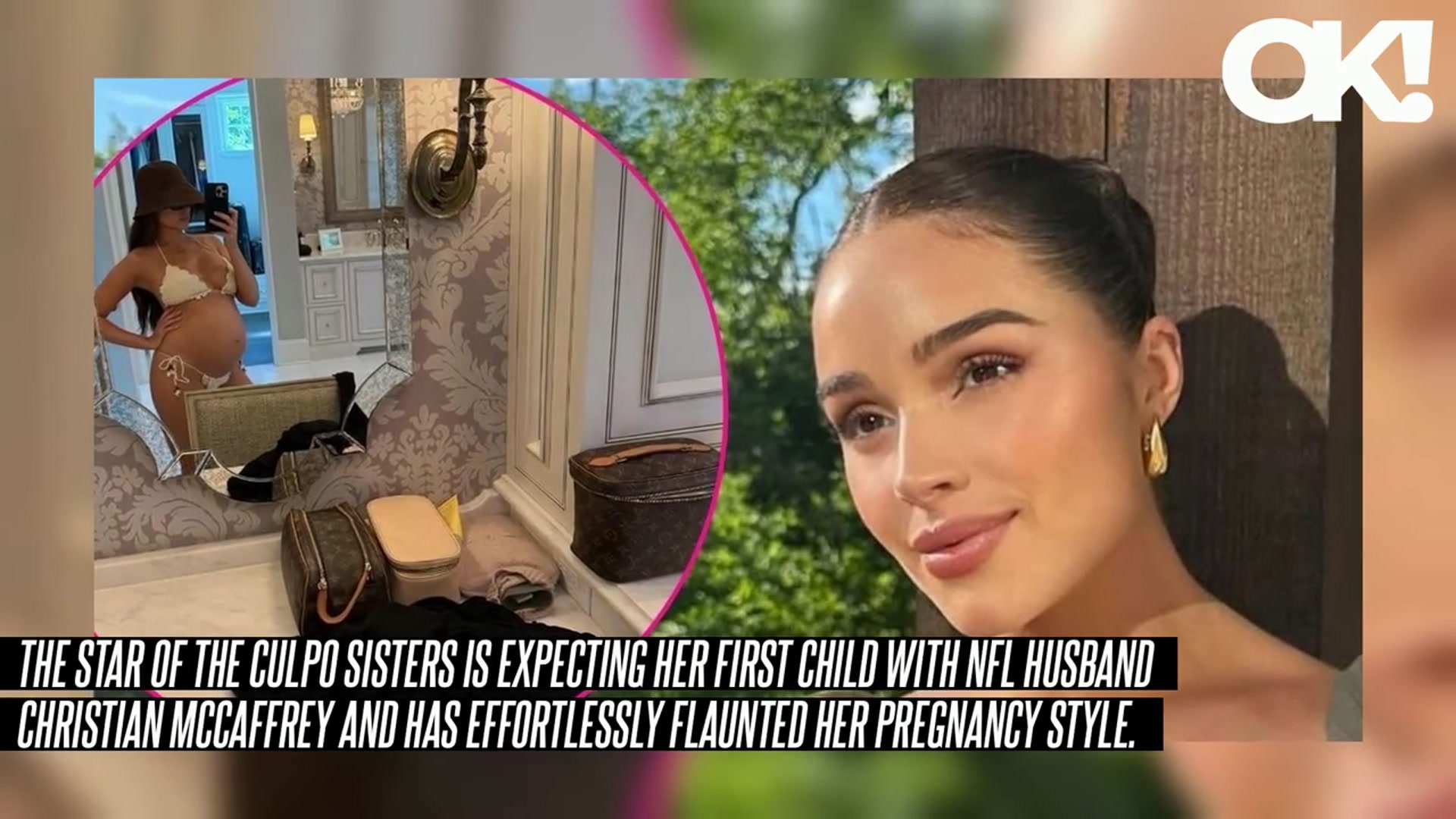 'Video thumbnail for Pregnant Olivia Culpo Bares Her Belly in Skimpy White Bikini: Photos'