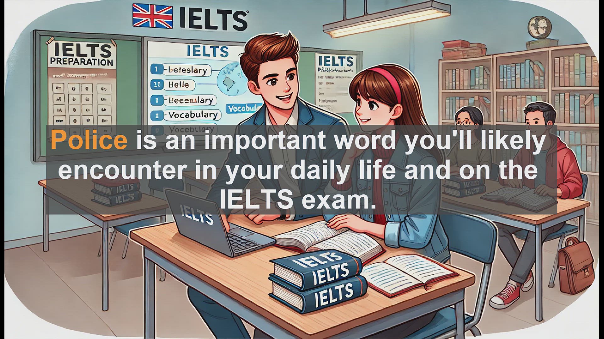 'Video thumbnail for 2500 Must Know IELTS 5.5 Vocabulary - Police: Key Word for IELTS and Daily Life'
