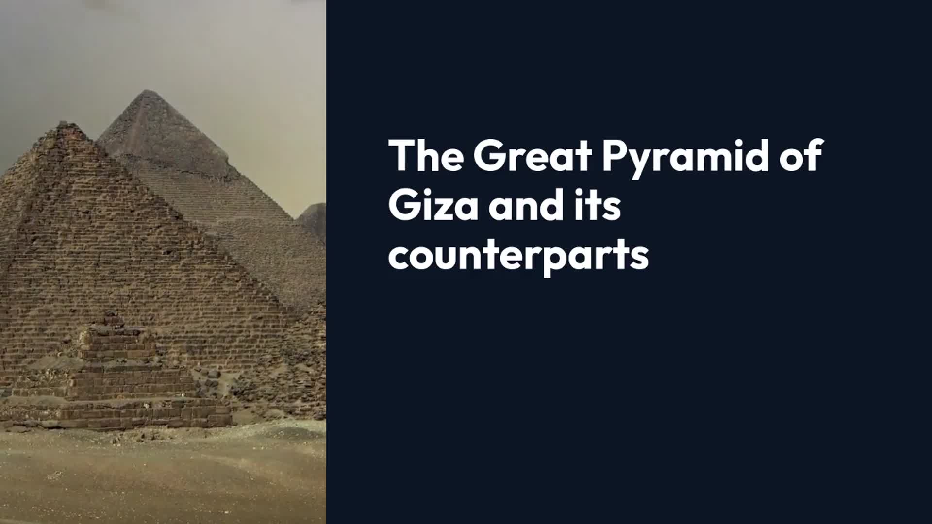'Video thumbnail for Unveiling Egypt’s Pyramid Mystery: Why They Align Perfectly Along the Desert Strip!'