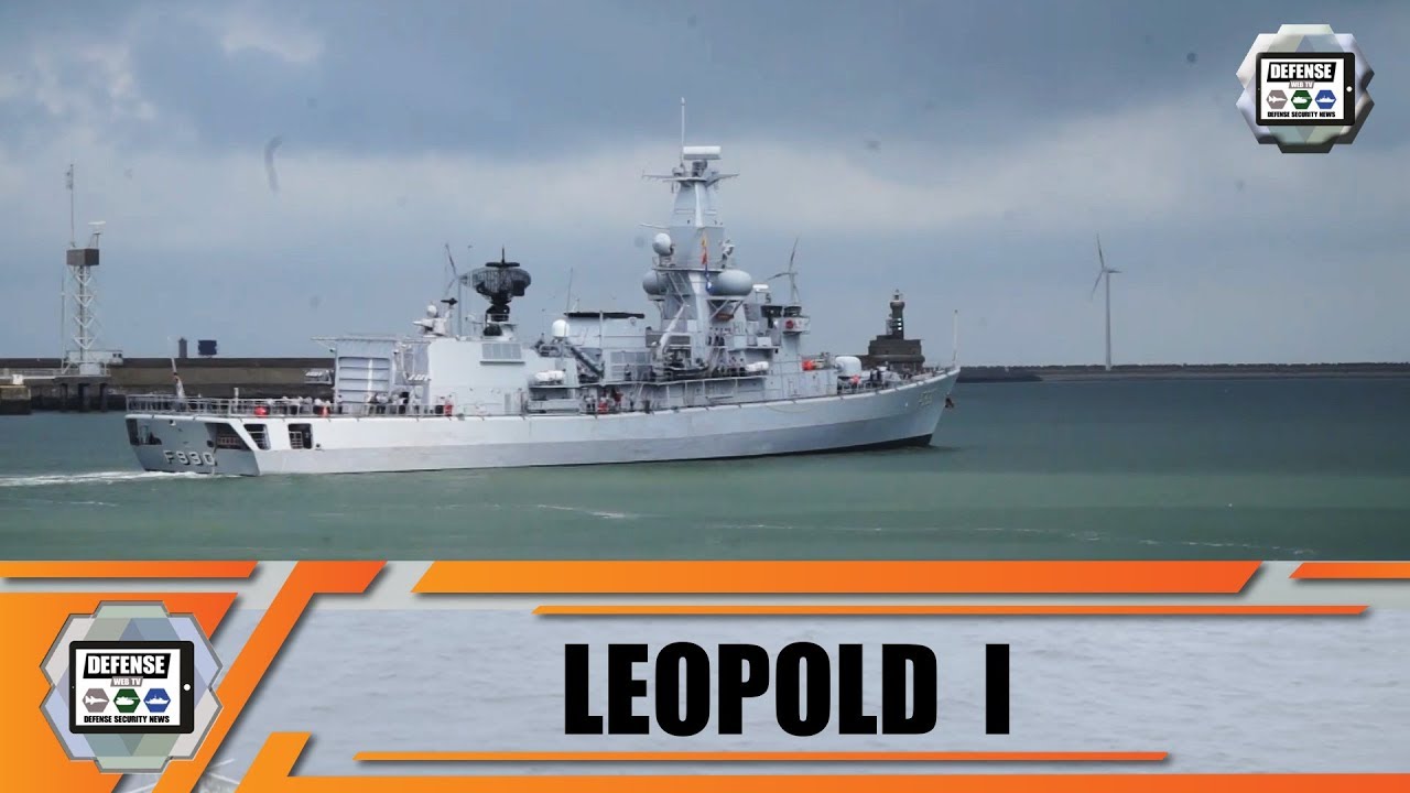 'Video thumbnail for Leopold I Belgian Navy F930 Karel Doorman class frigate technical review armament Belgium'