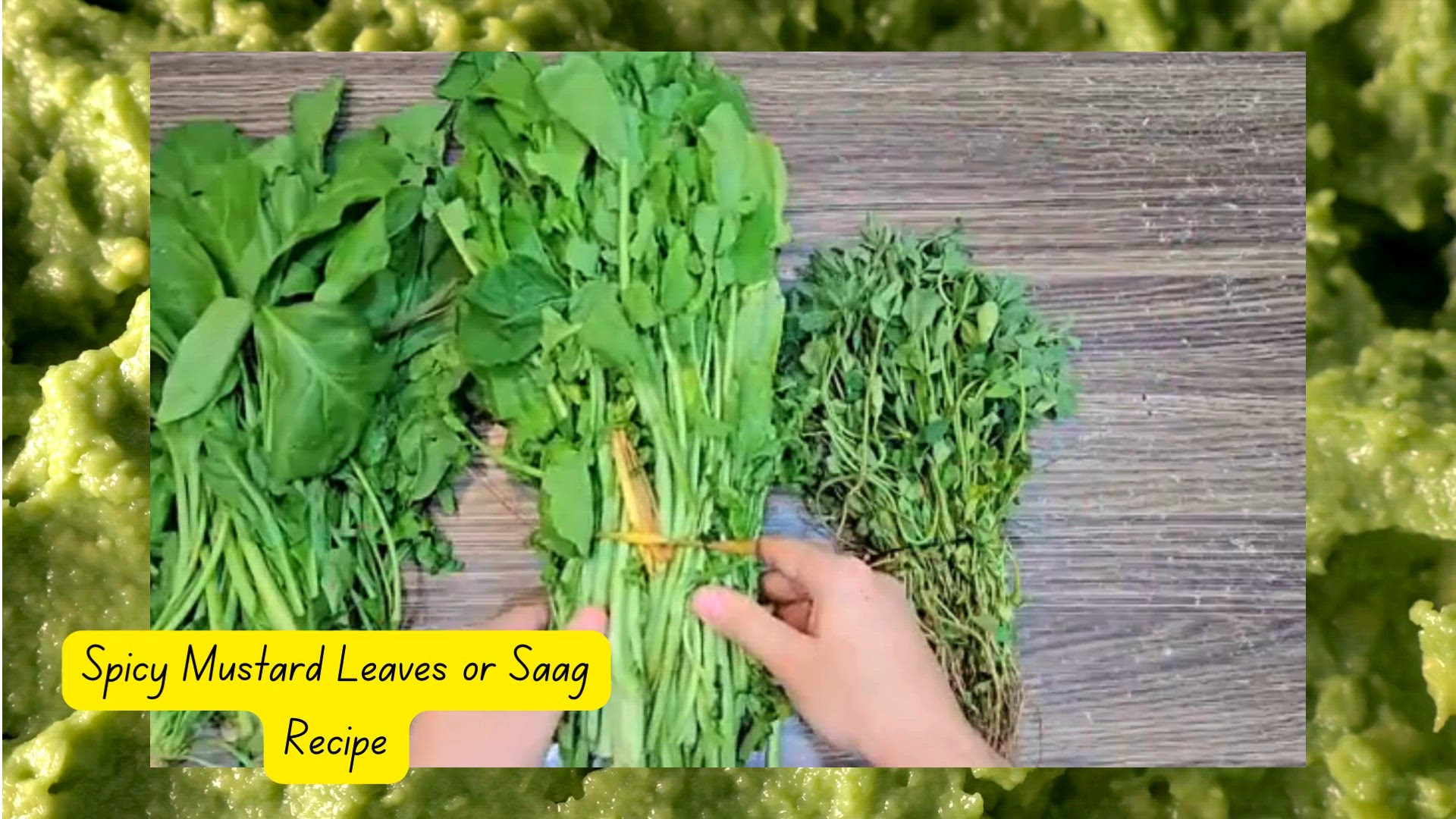 'Video thumbnail for Spicy Flavorful Saag or Mustard Leaves Recipe'