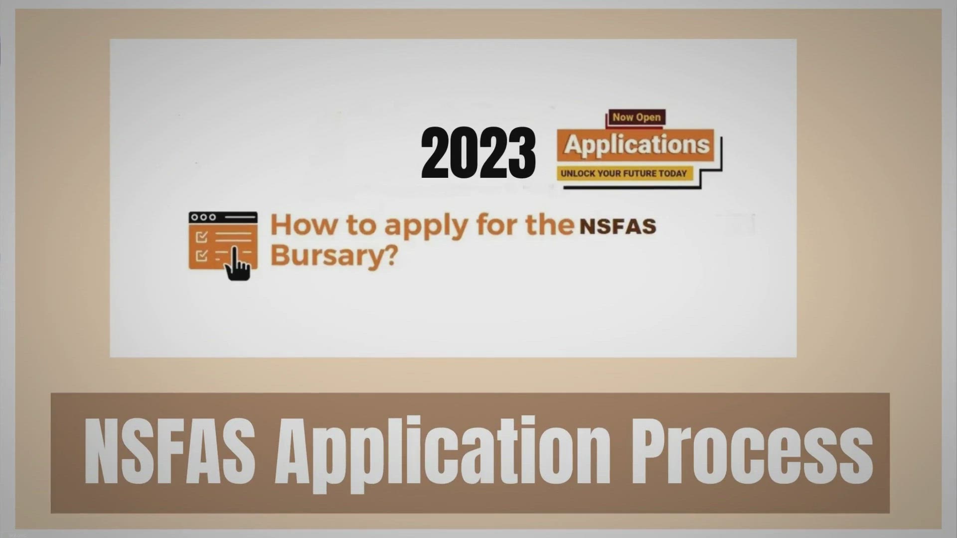 Video thumbnail for NSFAS Application Apply Online 2023-2024