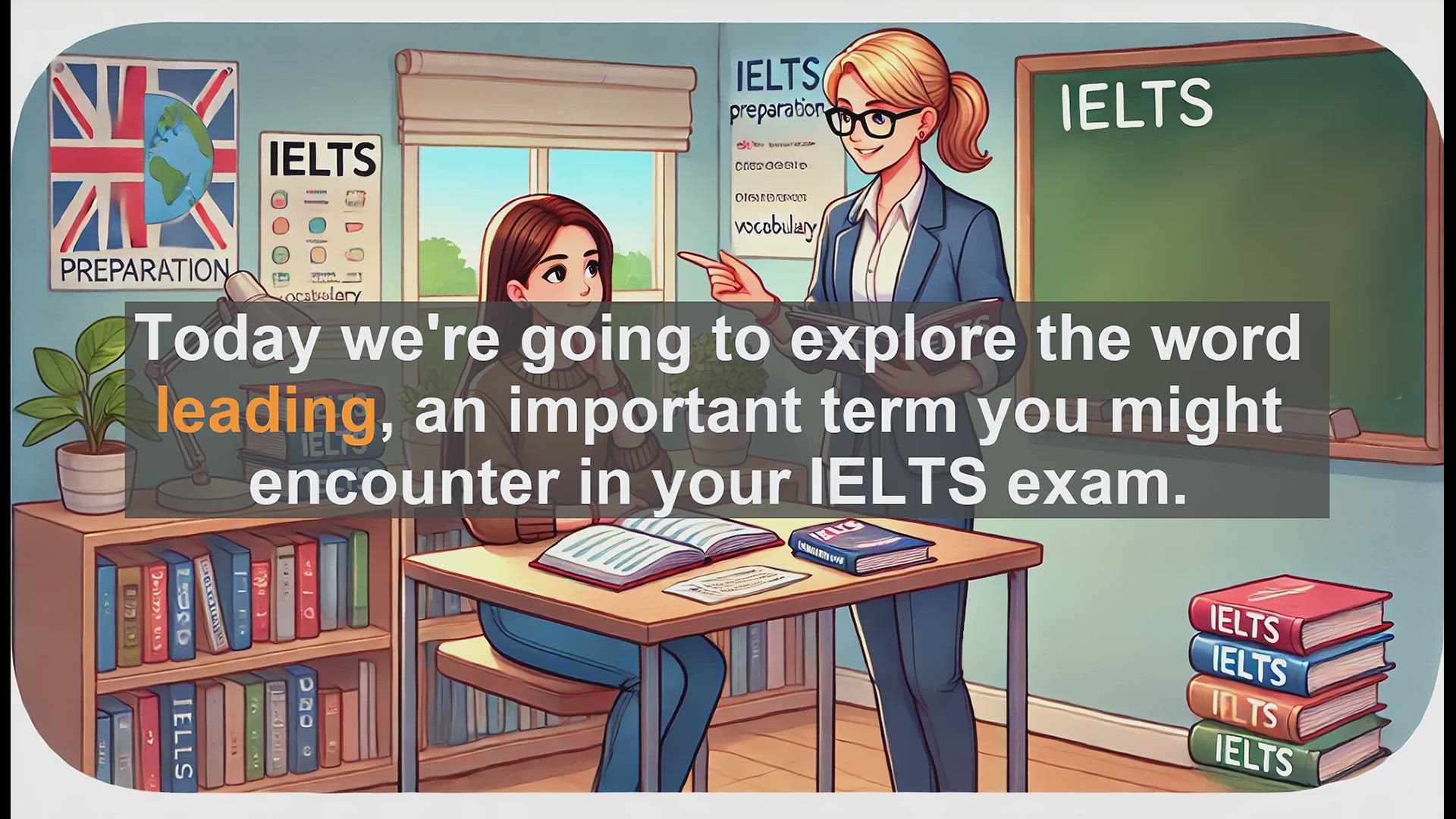 'Video thumbnail for 2500 Must Know IELTS 5.5 Vocabulary - Understanding 'Leading': Boost Your IELTS Vocabulary'
