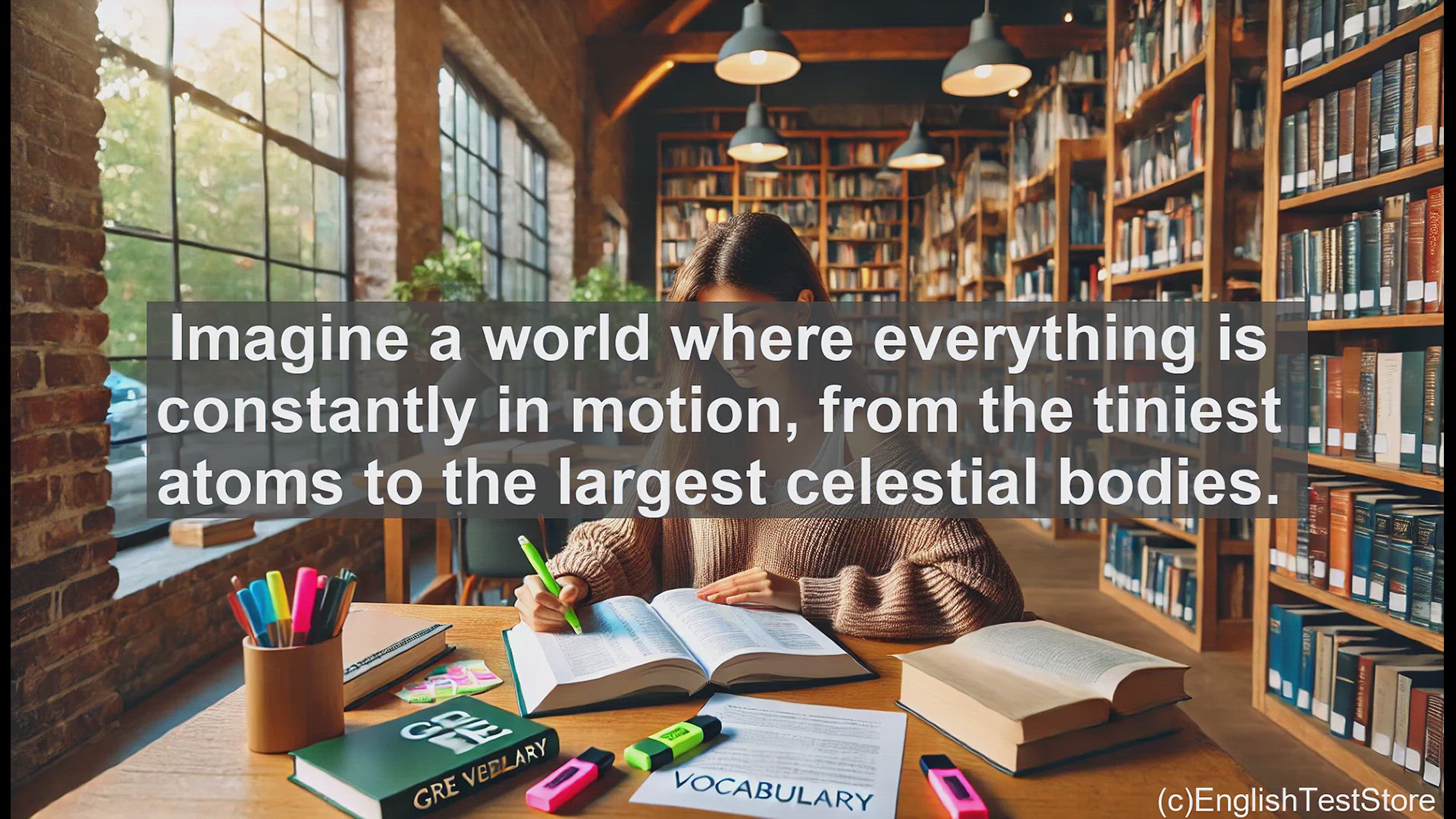 'Video thumbnail for GRE Vocabulary Lesson: The Power of Motion - Exploring the Concept of Kinetic'