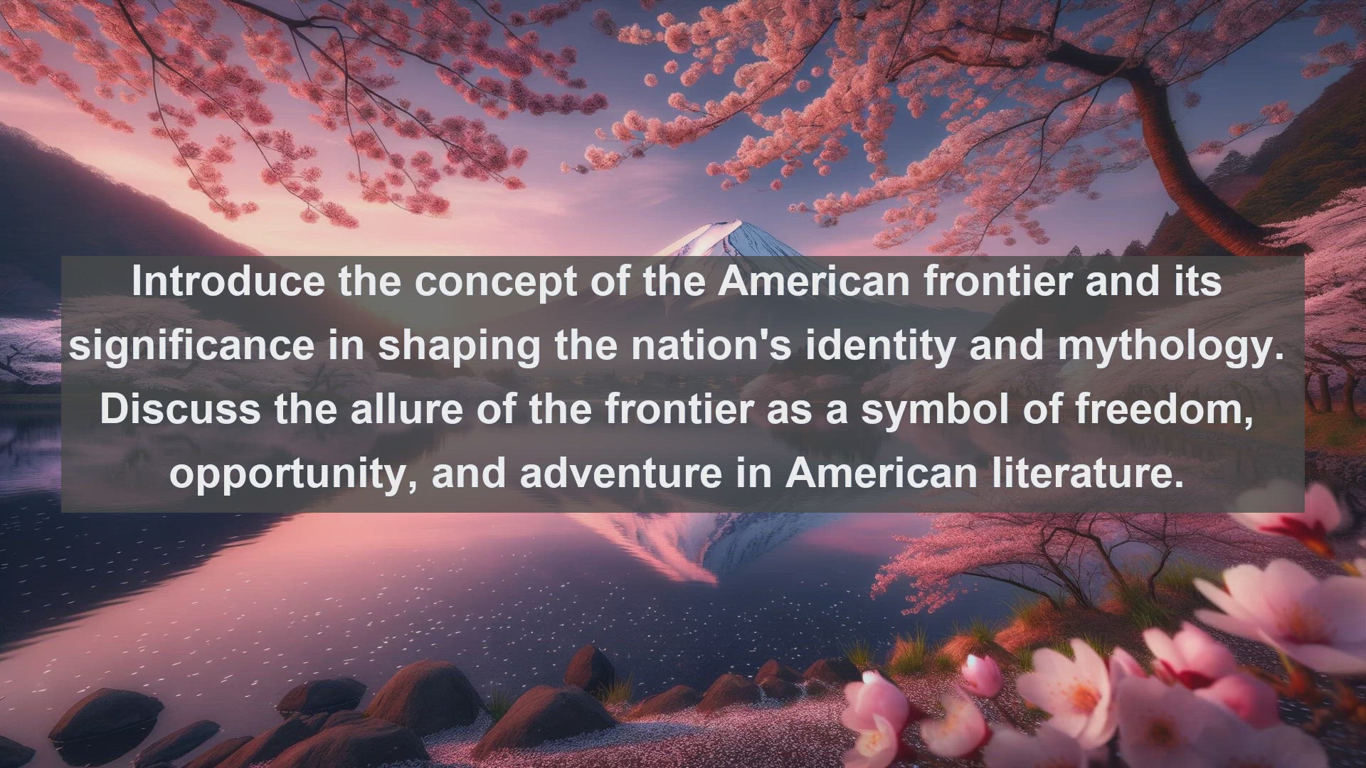 'Video thumbnail for Top 10 American Novels About the Frontier'
